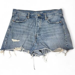 Old Navy Blue Distressed Jean Shorts